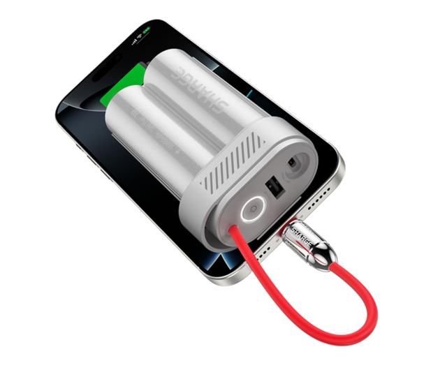Sharge PowerBank Pouch Mini 30W 10000mAh Biały - 1455945 - zdjęcie 3